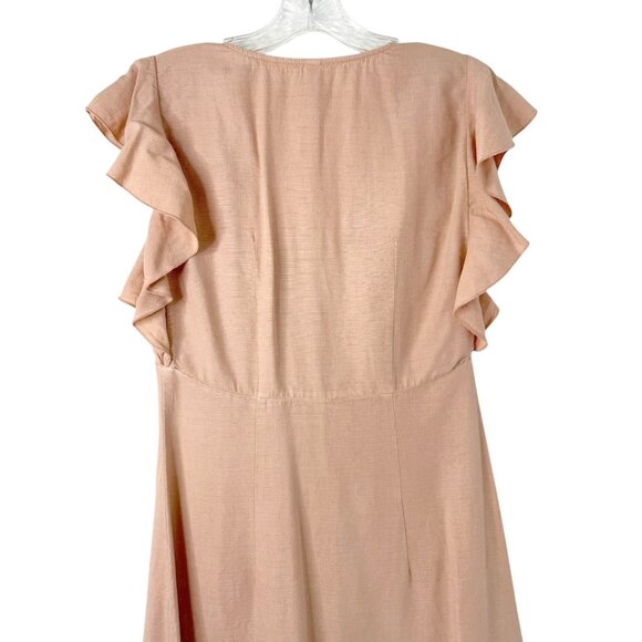 Zara Spring Break Linen Ruffle Dress - Picture 7 of 9